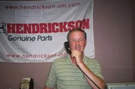 Person on phone in office